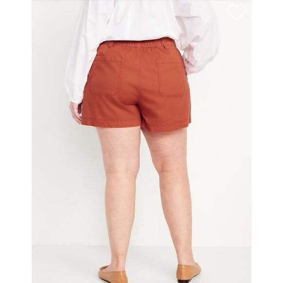 Old Navy High-Waisted OGC Chino Shorts Bronzed Amber Casual Comfy Plus Size 3X - Picture 2 of 9